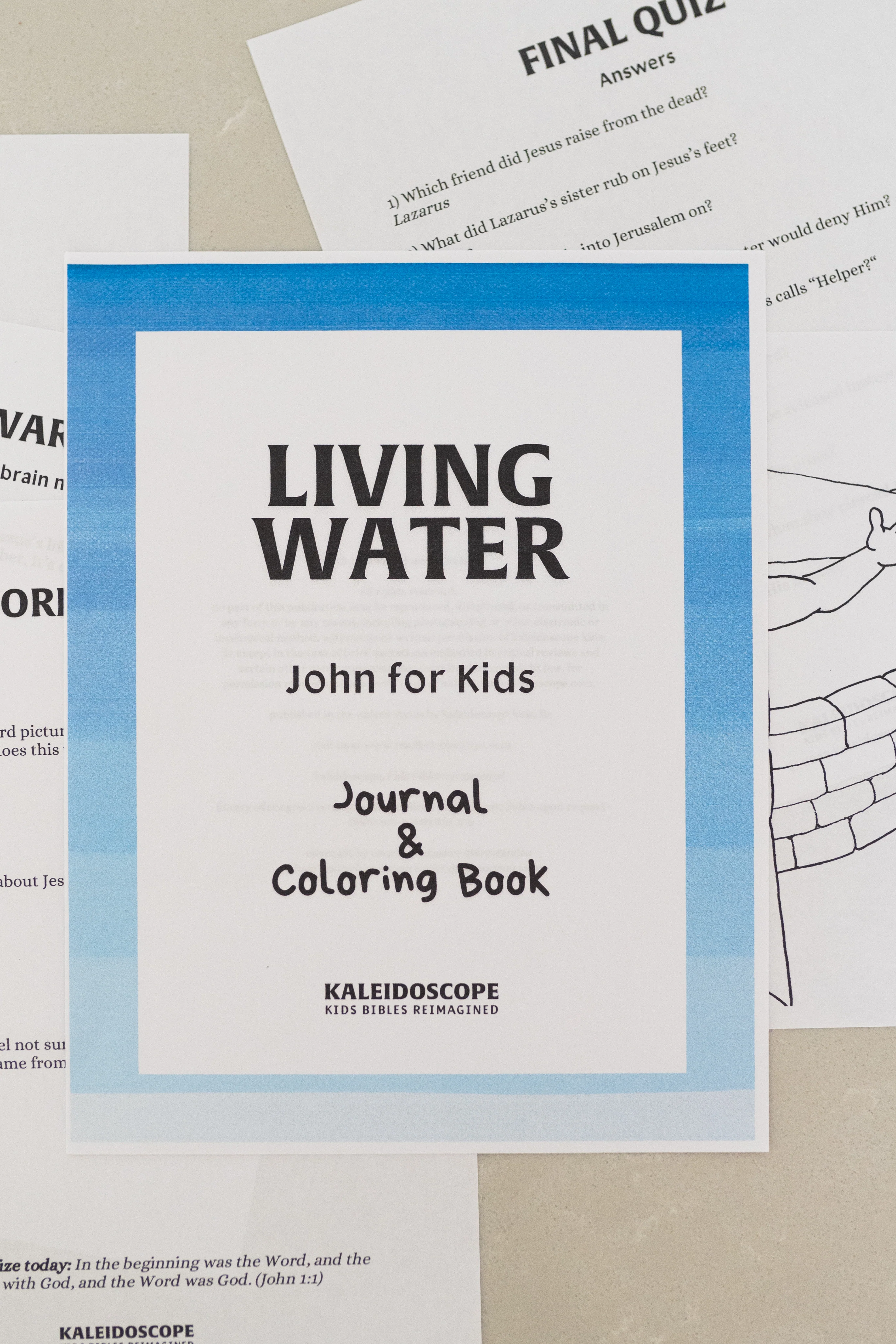π NEW Living Water: John for Kids Printable Journal (Digital Delivery) - Image 5